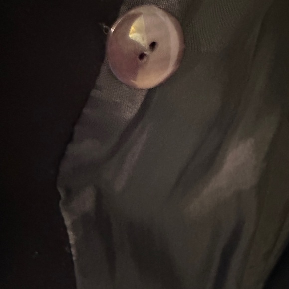 Vintage 90s Oversized Black Wool Coat with Belt – Size M - Picture 8 of 13